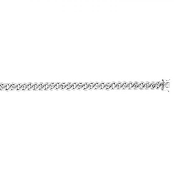 Sterling Silver 24" 9.8mm Shiny Fancy Necklace